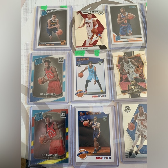 NBA Rookie Card Lot of 24 - Zion, Ja, Og, Pascal, RJ, MPJ, Herro, JJJ, and Fall - Picture 6 of 11